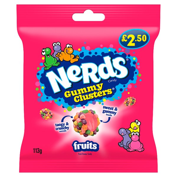 NERDS GUMMY CLUSTER FRUIT PM 113G