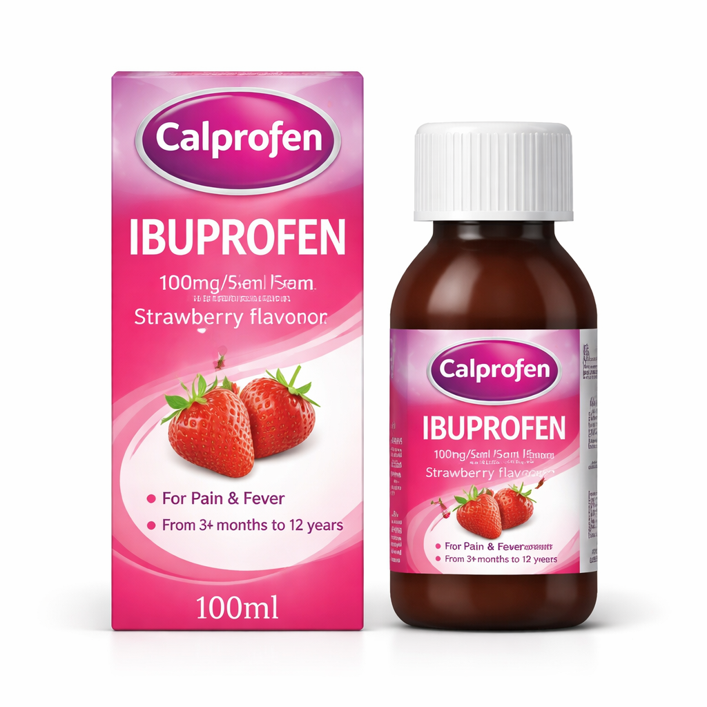 CALPROFEN IBUPROFEN STRAWBERRY 100ML
