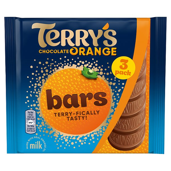 TERRYS CHOC ORANGE BAR 3PK 3X35G