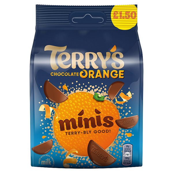 TERRYS CHCLT ORNG MINI PM150 95G