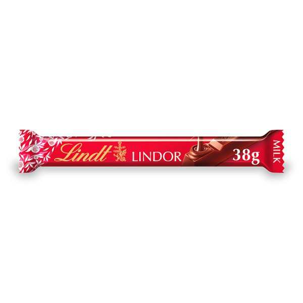 LINDT LINDOR MILK CHOCOLATE TREAT BAR 38G