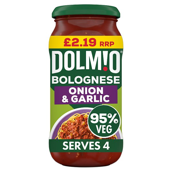 DOLMIO BOLOGNESE ONION & GARLIC PASTA SAUCE 450G PMP £2.19