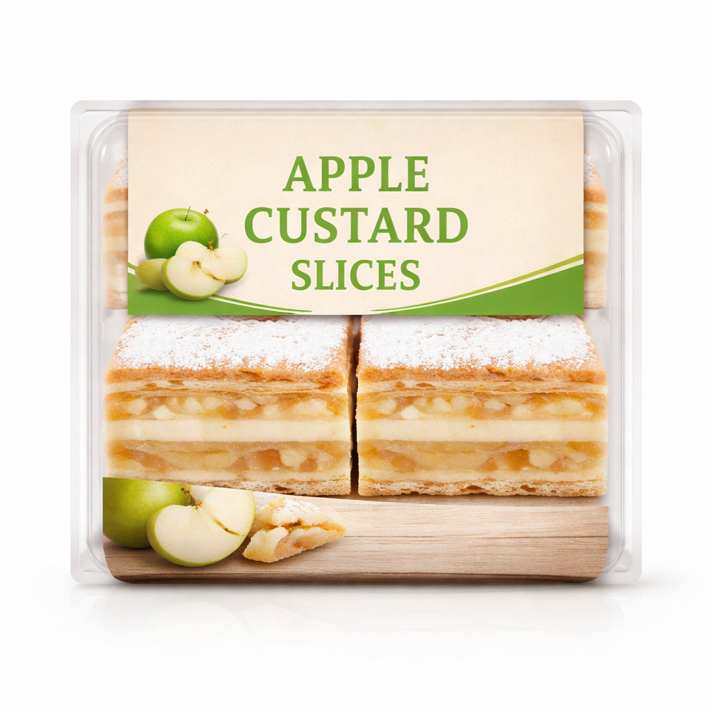 APPLE CUSTARD SLICES