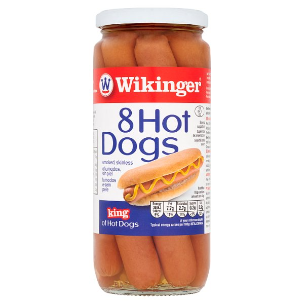WIKINGER 8 HOT DOGS 550G