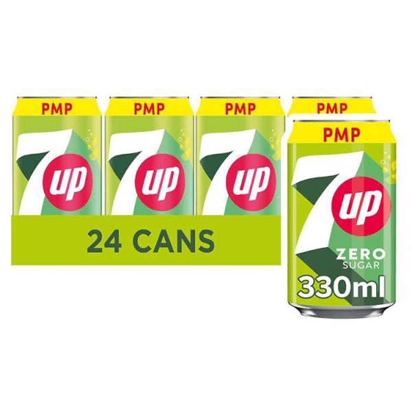 7UP ZERO PM75 CAN 330ML