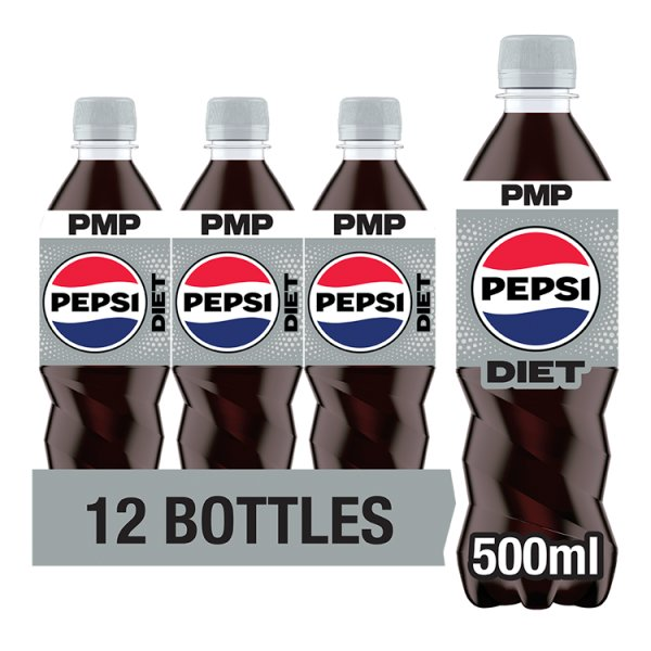 DIET PEPSI COLA BOTTLE PMP 500ML