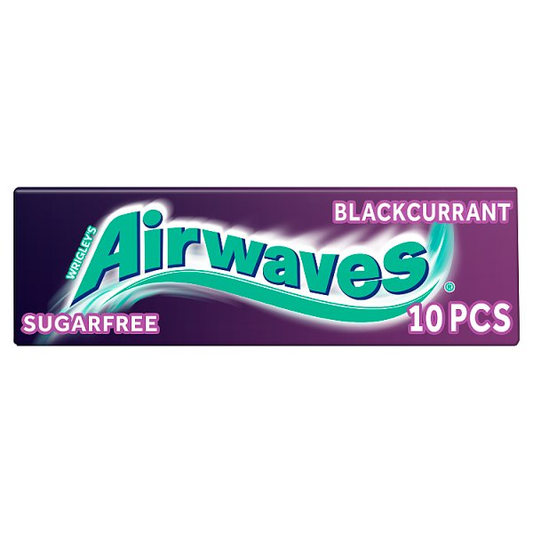 AIRWAVES CHEWING GUM BLACKCURRANT X10 PIECES