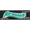 AIRWAVES CHEWING GUM BLACK MINT X10 PIECES