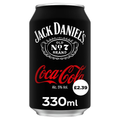 JACK DANIEL'S AND COCA-COLA 330ML PM £2.39