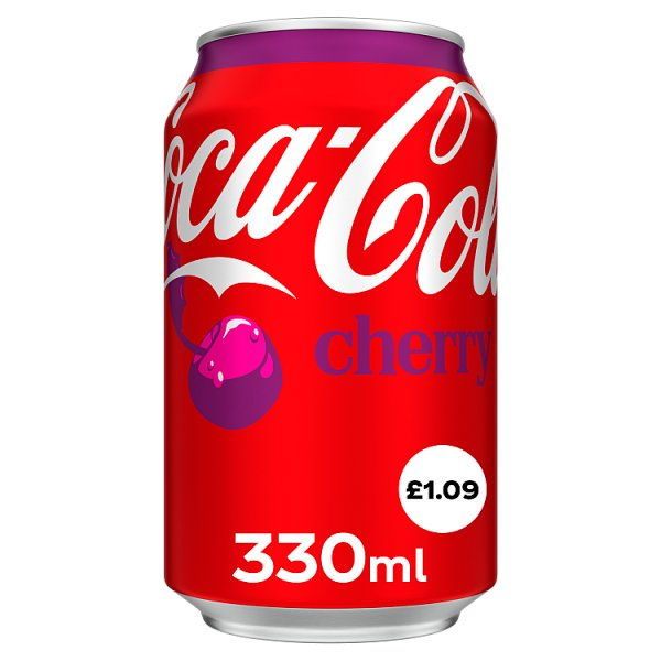 COCA-COLA CHERRY 330ML PM £1.09