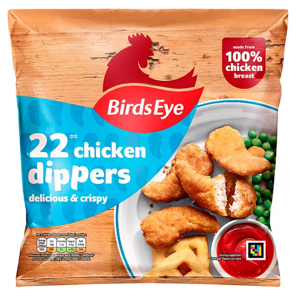 BIRDS EYE 22 CRISPY CHICKEN DIPPERS 403G