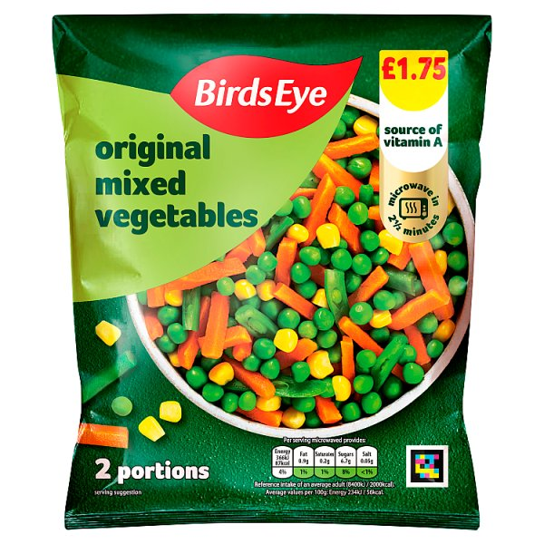 BIRDS EYE MIXED VEGETABLES 340G