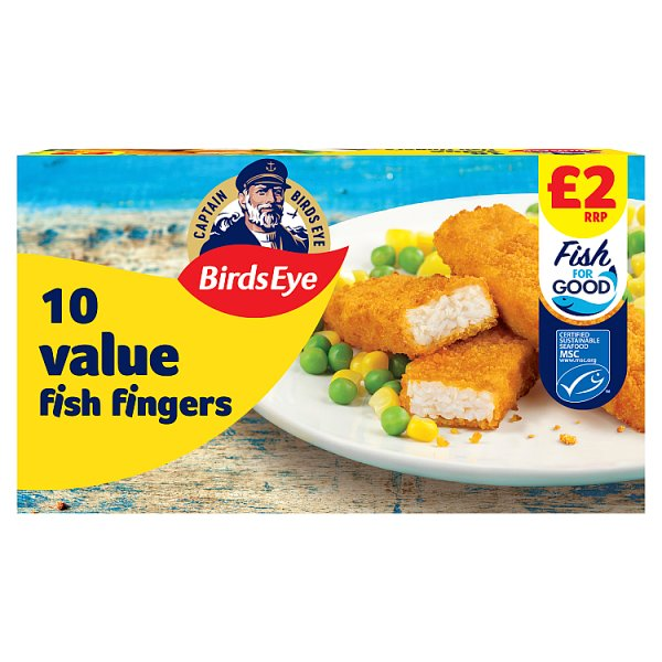 BIRDS EYE 10 VALUE FISH FINGERS 250G