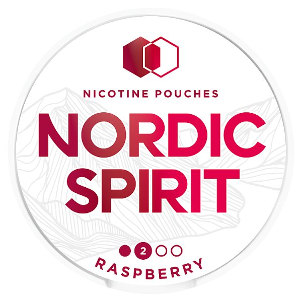 NORDIC SPIRIT REGULAR 6MG NICOTINE POUCHES RASPBERRY / 6MG