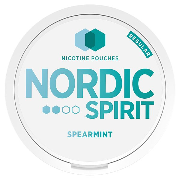NORDIC SPIRIT REGULAR 6MG NICOTINE POUCHES SPEARMINT / 6MG