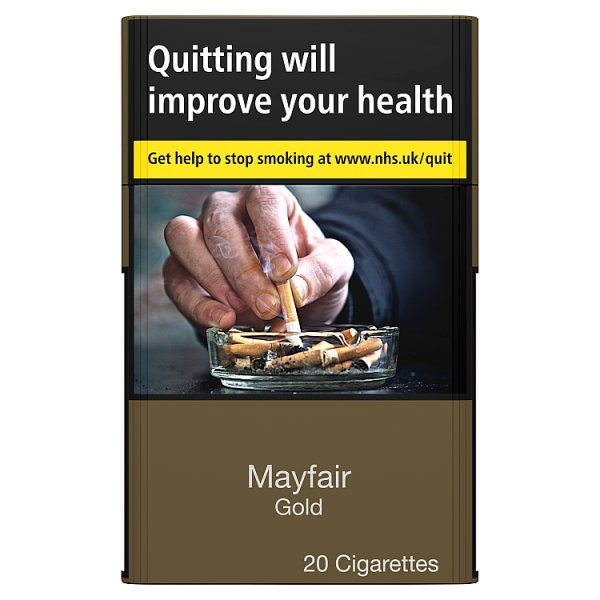 MAYFAIR 20 GOLD KINGSIZE CIGARETTES