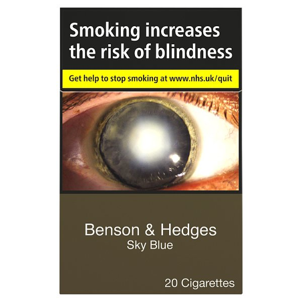 BENSON & HEDGES SKY BLUE 20 CIGARETTES