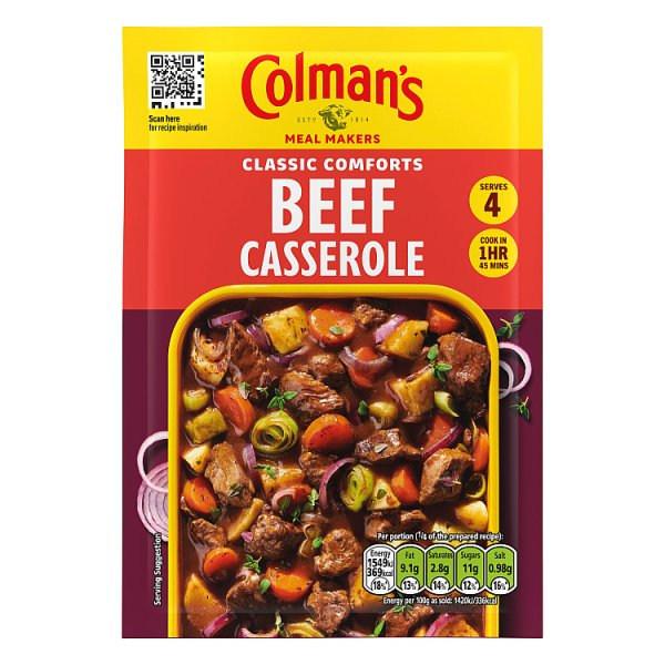 COLMAN'S CLASSIC COMFORTS MEAL MAKER BEEF CASSEROLE 40 G