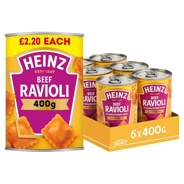 HZ BEEF RAVIOLI PM220 400G