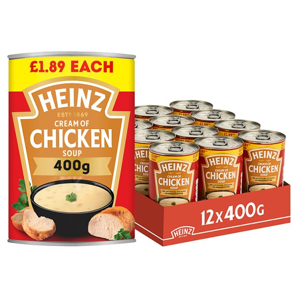 HEINZ CREAM OF CHICKEN SOUP PMP 400G