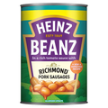 HEINZ BEANZ IN A RICH TOMATO SAUCE WITH RICHMOND PORK SAUSAGES 415G