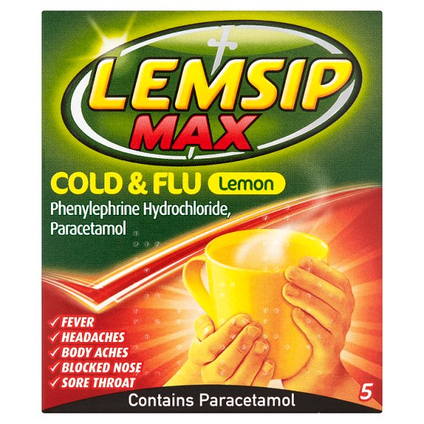 LEMSIP MAX COLD & FLU LEMON