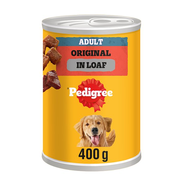 PEDIGREE ADULT WET DOG FOOD ORIGINAL IN LOAF 400G CAN