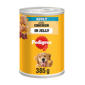 PEDIGREE ADULT WET DOG FOOD CHUNKS IN JELLY WITH CHICKEN 385G CAN