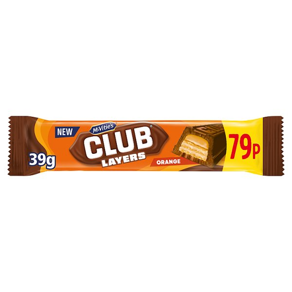 MCVITIE'S CLUB LAYERS ORANGE 39G