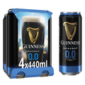 GUINNESS DRAUGHT ALCOHOL FREE STOUT BEER 0.0% VOL 4X440ML CANS