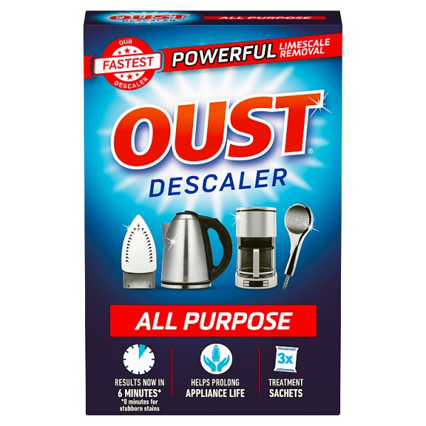OUST ALL PURPOSE DESCALER 3 X 25ML SACHETS
