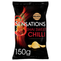 WALKERS SENSATIONS THAI SWEET CHILLI SHARING BAG CRISPS 150G