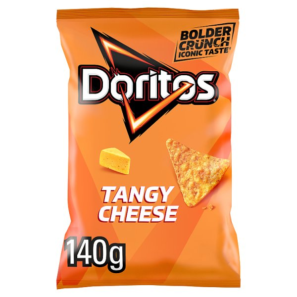 DORITOS TANGY CHEESE TORTILLA CHIPS SHARING BAG CRISPS 140G