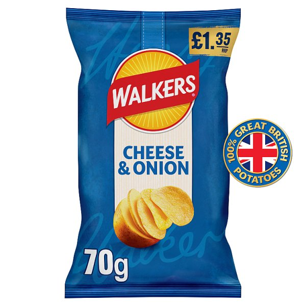 WALKERS CHEESE & ONION PM135 70G