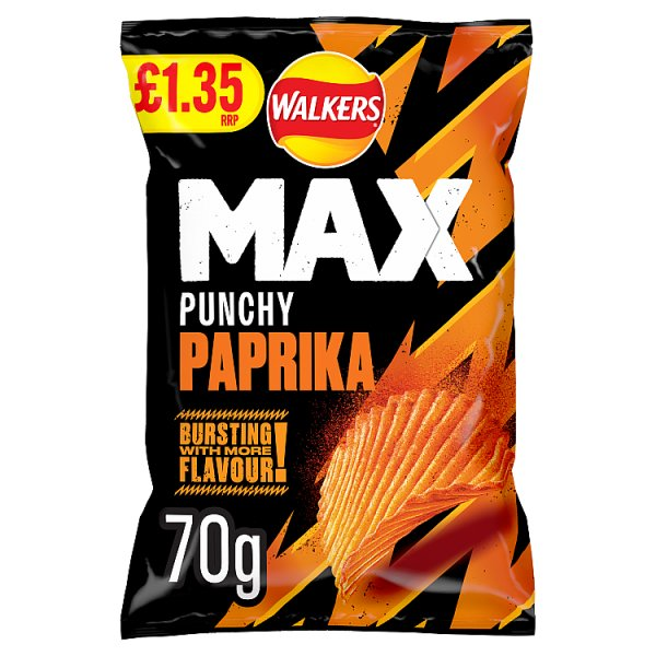 WALKERS MAX PAPRIKA PM135 70G