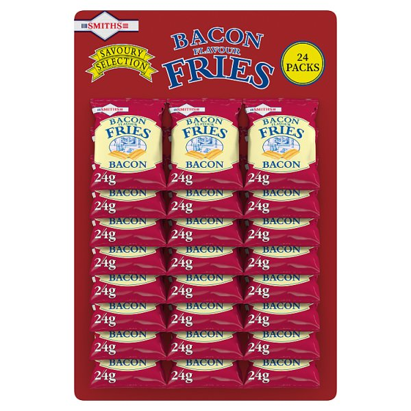SMITHS CRISPS BACON FRIES SNACKS 24G