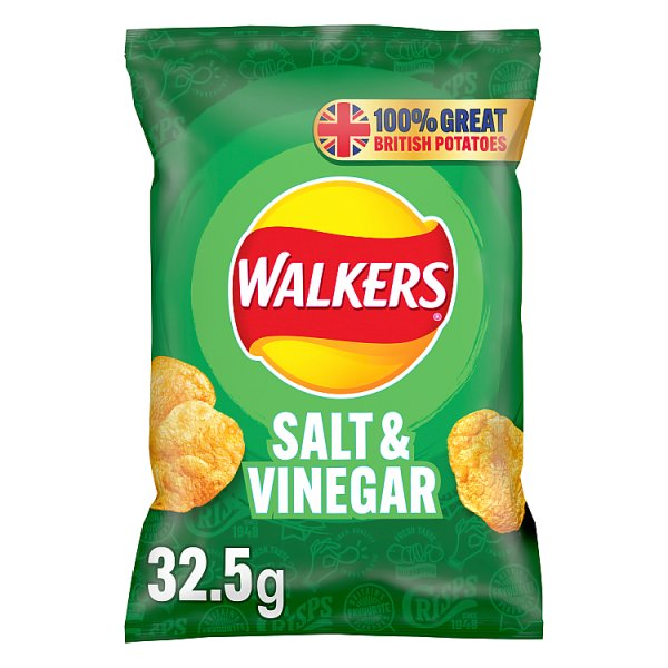 WALKERS SALT & VINEGAR CRISPS 32.5G