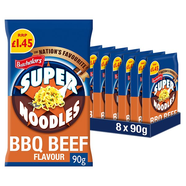 BATCHELORS SUPER NOODLES BBQ BEEF FLAVOUR 90G