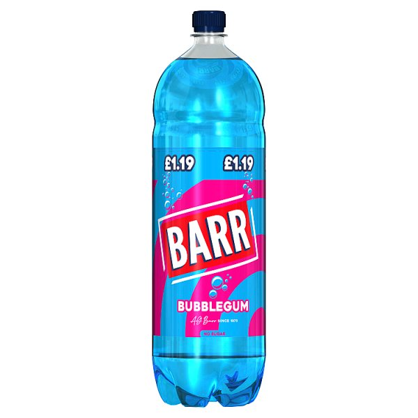 BARR BUBBLEGUM SOFT DRINK 2L
