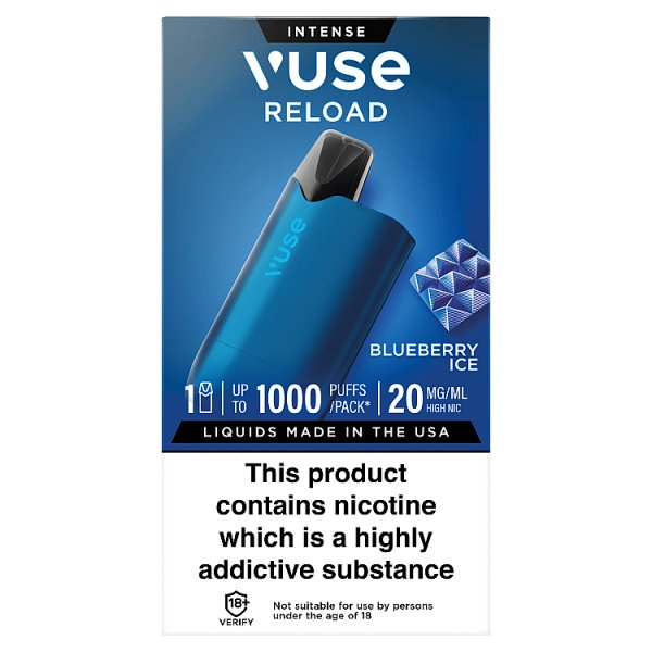 VUSE GO RELOAD 1000 BLUEBERRY ICE 20MG/ML