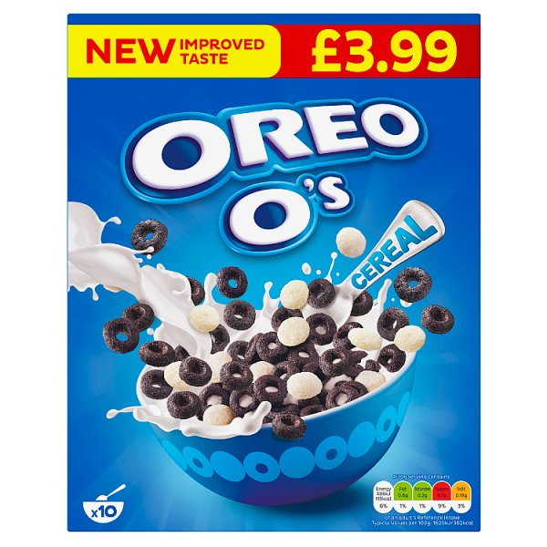 OREO O'S CEREAL 5X320G CASE PMP £3.99