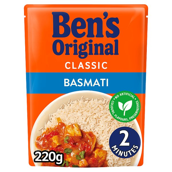 BENS ORIGINAL BASMATI MICROWAVE RICE 220G