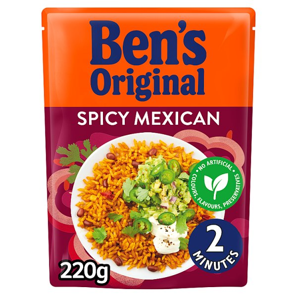 BENS ORIGINAL SPICY MEXICAN MICROWAVE RICE 220G