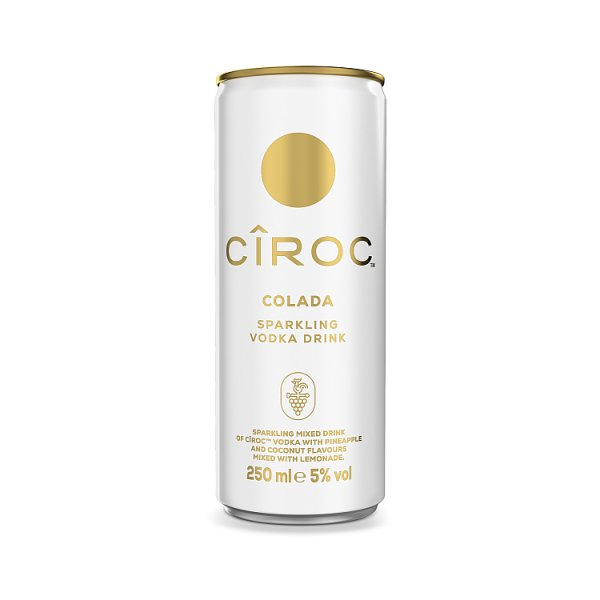 CROC COLADA SPARKLING VODKA DRINK 5% VOL 12X250ML