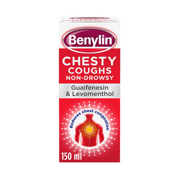 BENYLIN CHESTY COUGHS NON-DROWSY SYRUP 150ML