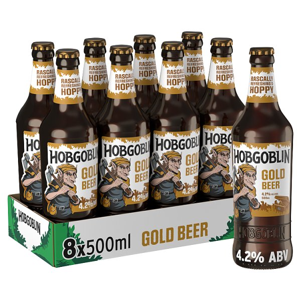 HOBGOBLIN GOLD ALE GOLDEN BEER 500ML BOTTLE