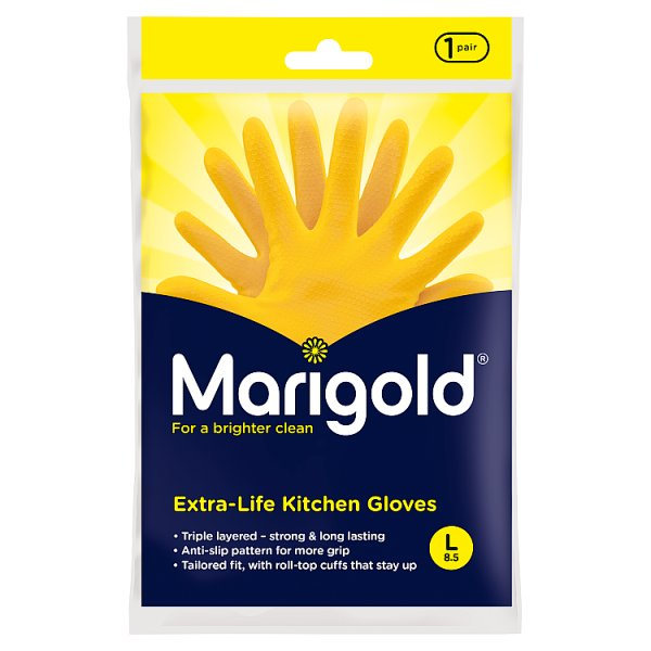 MARIGOLD EXTRA-LIFE KITCHEN GLOVES L 8,5 1 PAIR