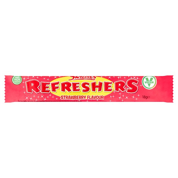 SWIZZELS REFRESHERS STRAWBERRY FLAVOUR CHEW BAR 18G