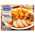KERSHAWS HOMESTYLE CHICKEN DINNER WITH ROAST POTATOES, CARROTS, PEAS & STUFFING 400G