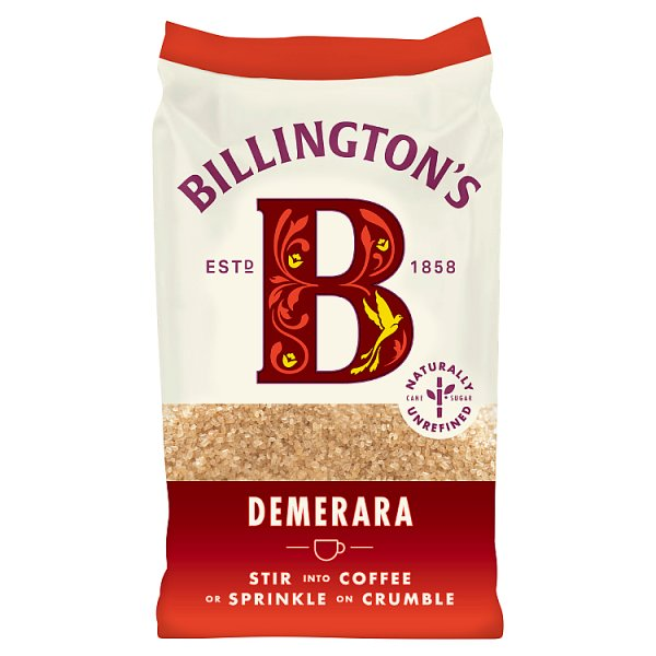 BILLINGTON'S DEMERARA NATURAL UNREFINED CANE SUGAR 500G